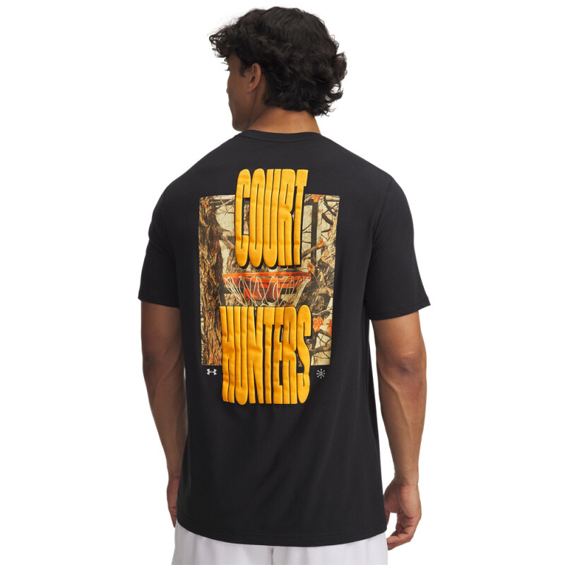 UA M 60/40S Court Hunt SS-BLK BLK-001