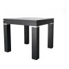 Mesa lateral con vidrio negro - MERCADERIA CON DETALLES Mesa lateral con vidrio negro - MERCADERIA CON DETALLES