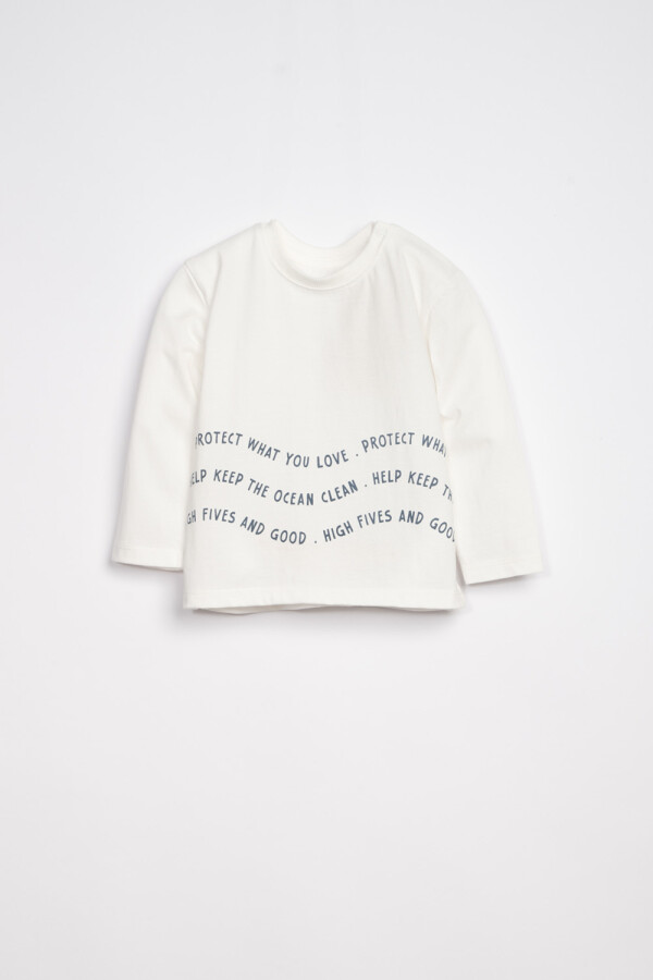 Remera Ondas Blanca