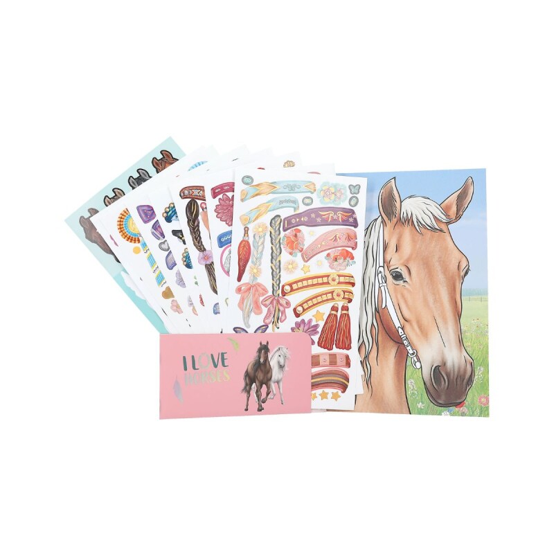 Libro creativo con stickers y para colorear Crea tu caballo Blaze Libro creativo con stickers y para colorear Crea tu caballo Blaze