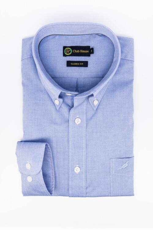 Camisa Button Down - Non Iron Celeste