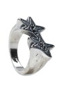 Sketchy Stars Ring Plata