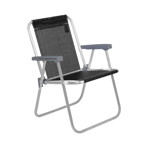 Silla Plegable de Aluminio 1 Posición NEGRO