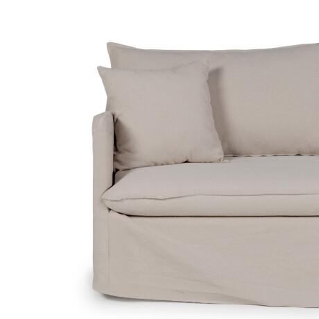 Sofá Snow con Funda - Tela Rústica - 2,5 cuerpos TD5263-1636 (Capuccino)