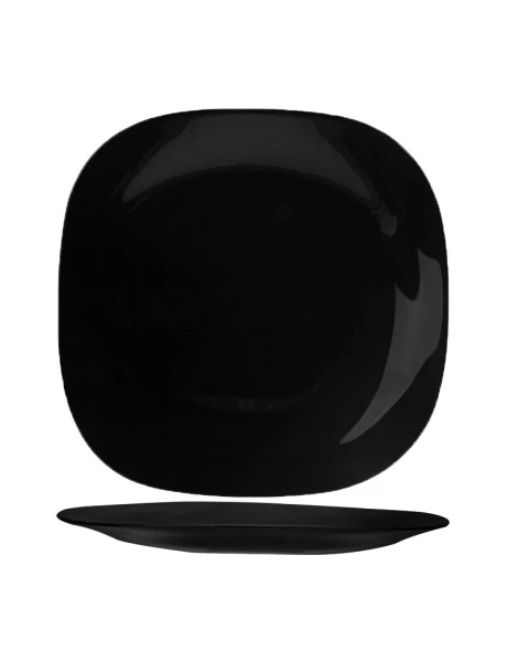 PLATO POSTRE SEMICUADRADO OPALINA CLASSIC 22x2.5CM NEGRO PLATO POSTRE SEMICUADRADO OPALINA CLASSIC 22x2.5CM NEGRO