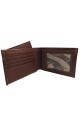 Billetera - Cuero Genuino con Tarjetero Extraíble Marrón