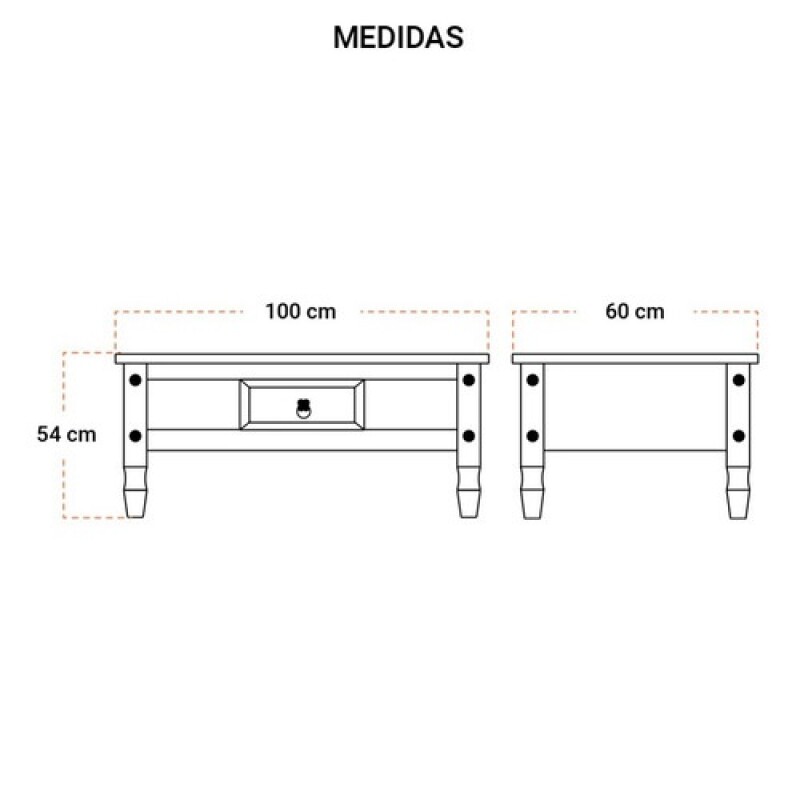 Mesa Central Cs211 En Madera Con 1 Cajón La Tentación Color Blanco Mesa Central Cs211 En Madera Con 1 Cajón La Tentación Color Blanco