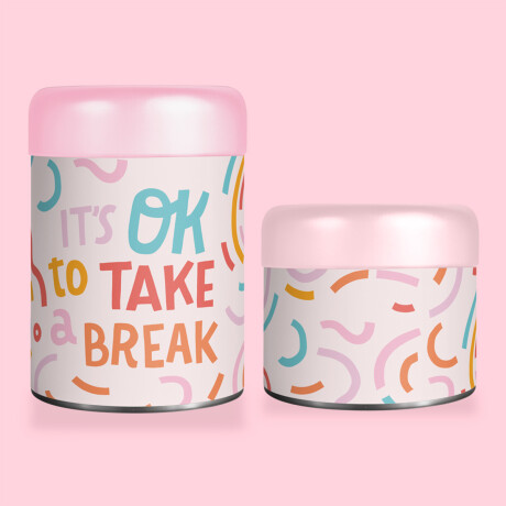 Set De Dos Latas Yerberas Its Ok To Take A Break Unica