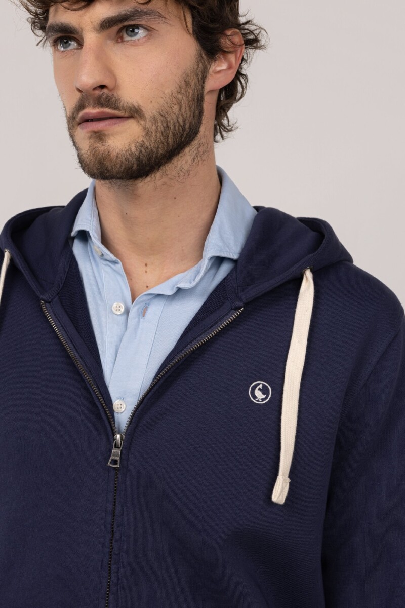 Sudadera Zipper Marino