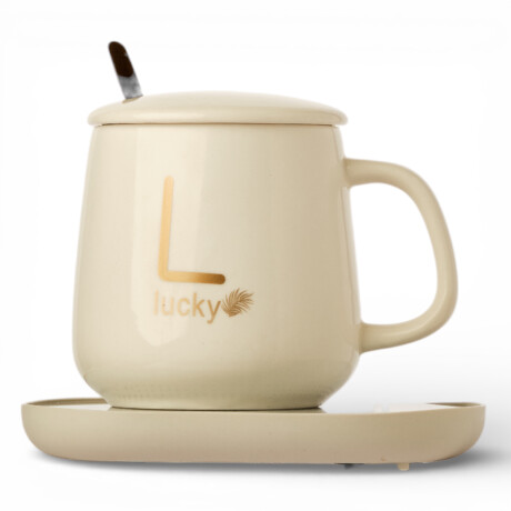 Taza De Café, Té, Eléctrica Usb De 55 Grados, Caja Regalo Blanco