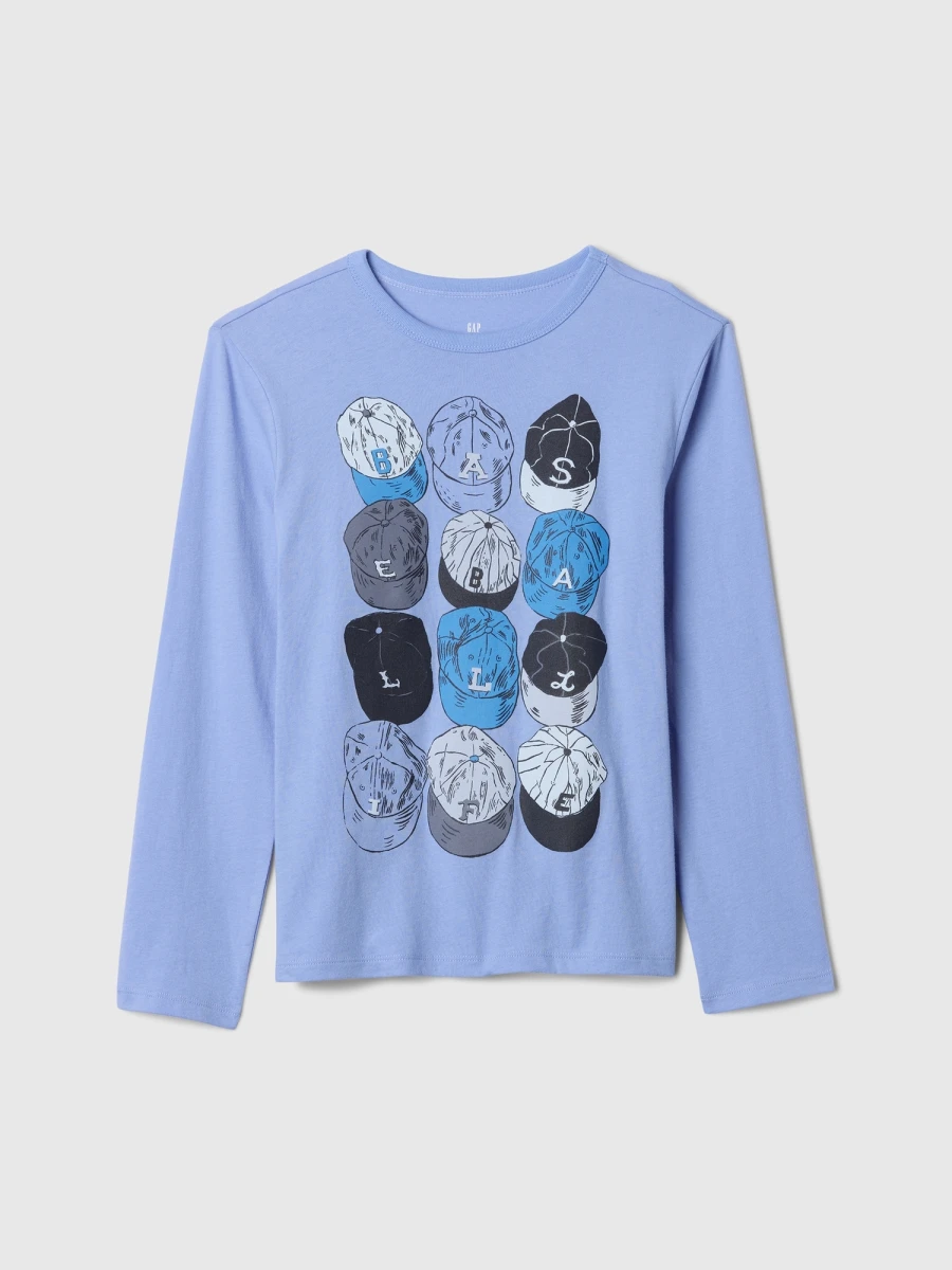 Remera Logo Gap Manga Larga Niño - Sports Multi 