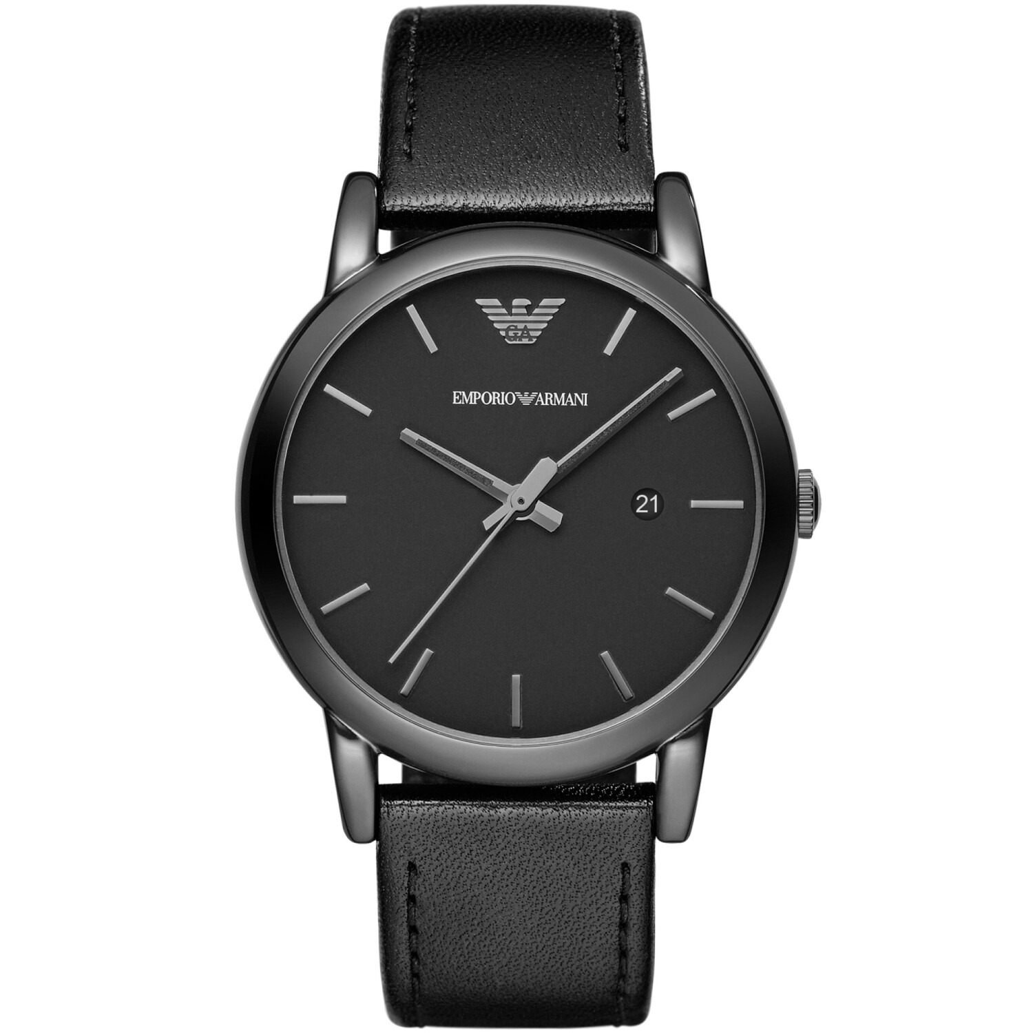 Reloj EMPORIO ARMANI CLASSIC Cuero Negro Esfera 41mm — WatchMe