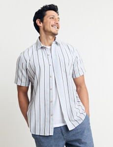 012632 CAMISA HARRINGTON LABEL Natural/tostado