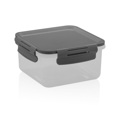 Tupper de plástico hermético 800 ml Modelo Click Ou - Gris Tupper De Plástico Hermético 800 Ml Modelo Click Ou - Gris