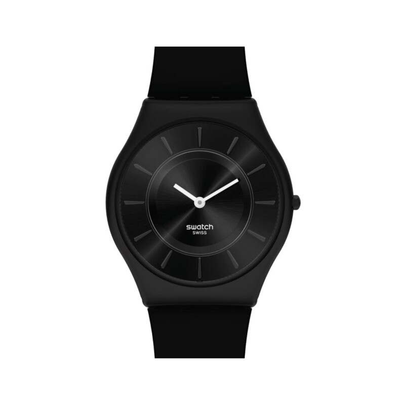 Reloj Swatch SS08B100 Liquirizia unisex de silicona negra Negro