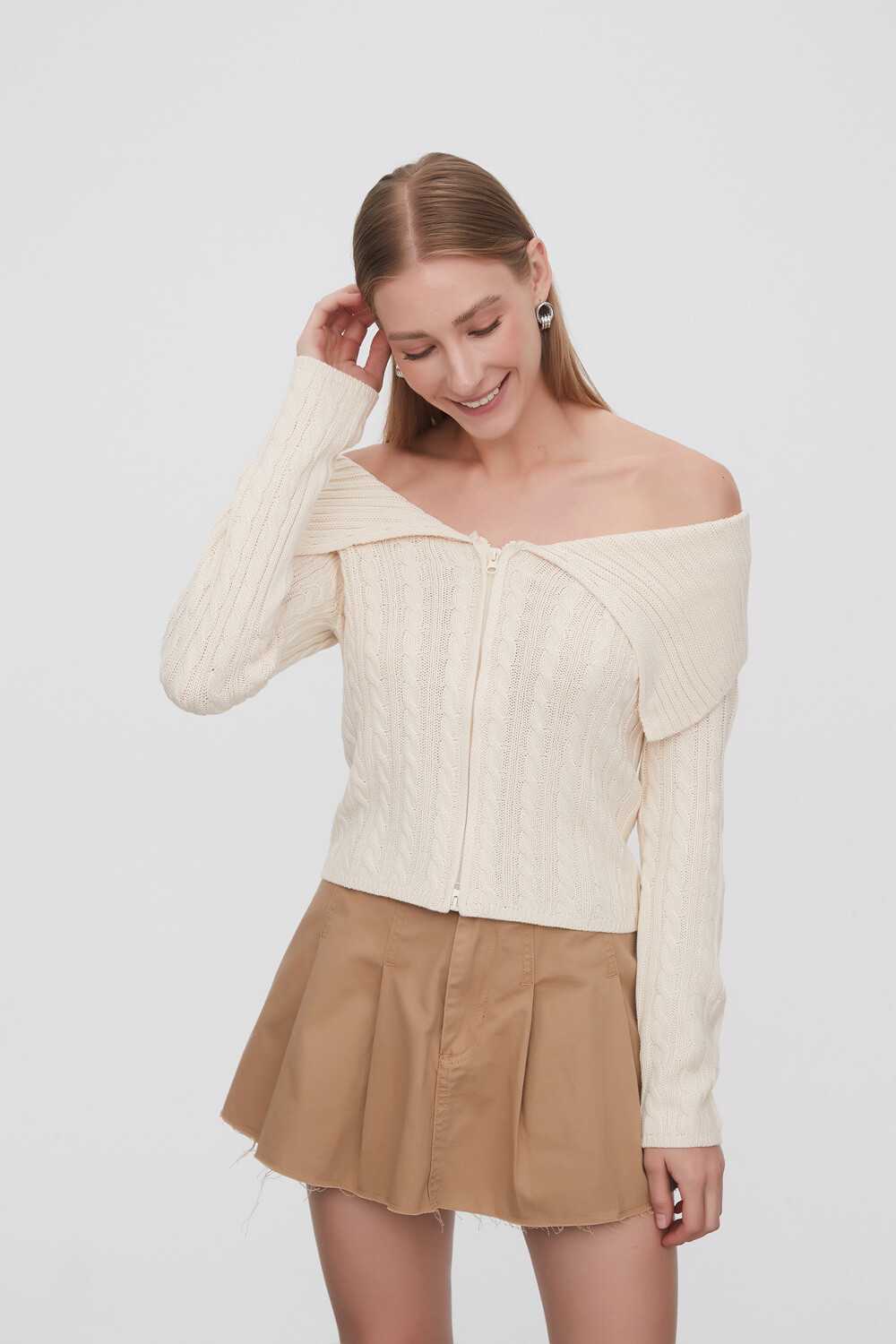 Cardigan Daiarita Crudo / Natural