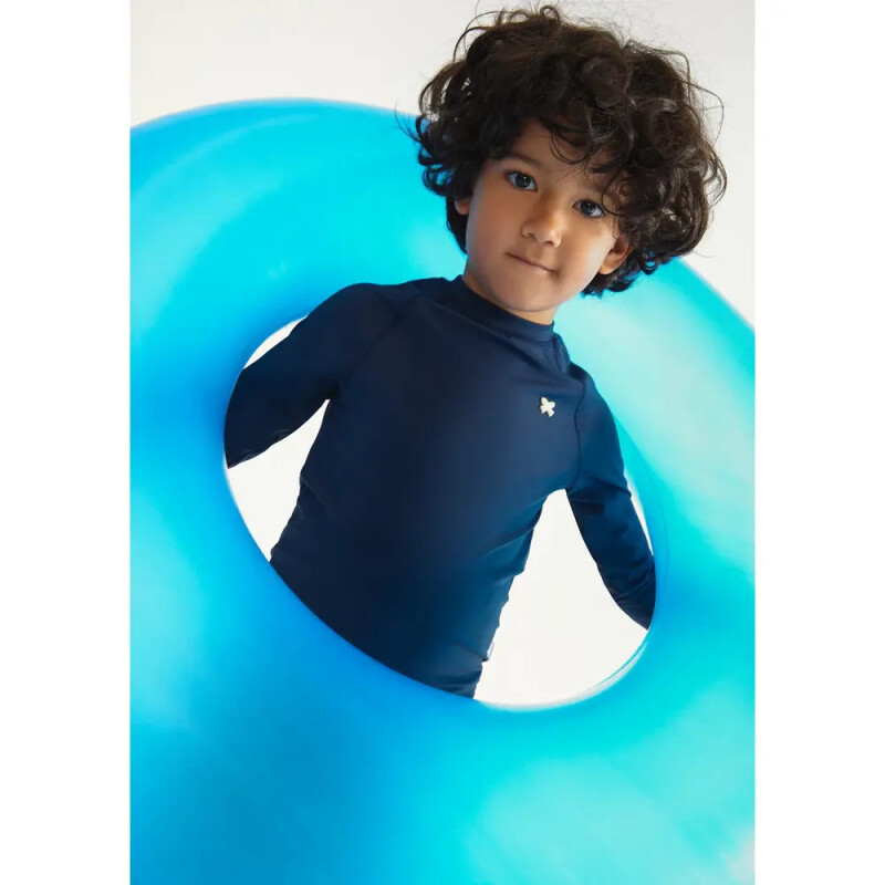 CAMISETA ML UNISSEX AZUL ESCURO