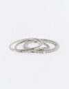 Pulseras Elásticas Sets Special Price Set De Pulseras Con Strass - Plateado Rodio