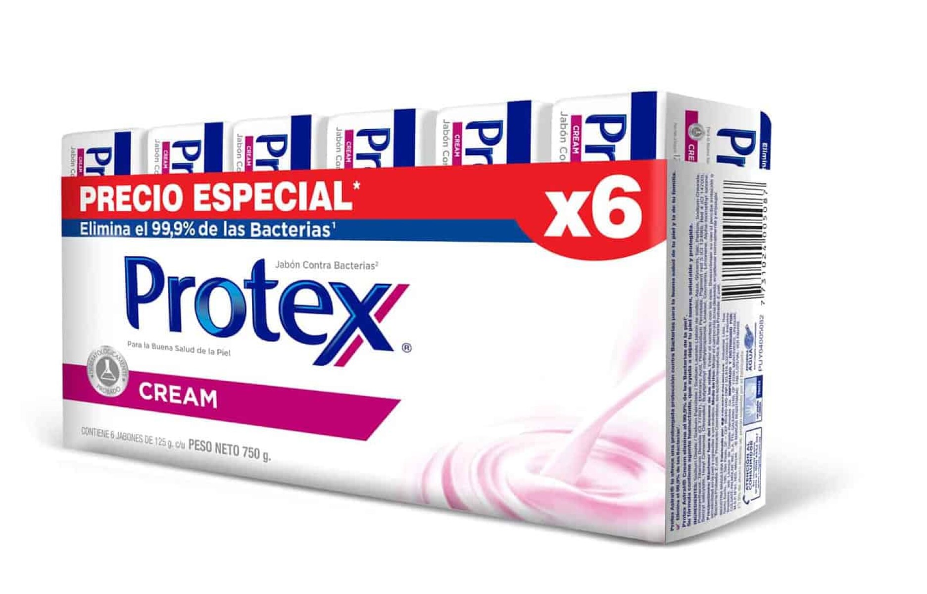 Protex Cream 125 Grs Pack 6X4 