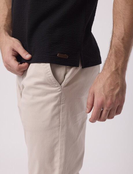 Remera cloque lisa negro