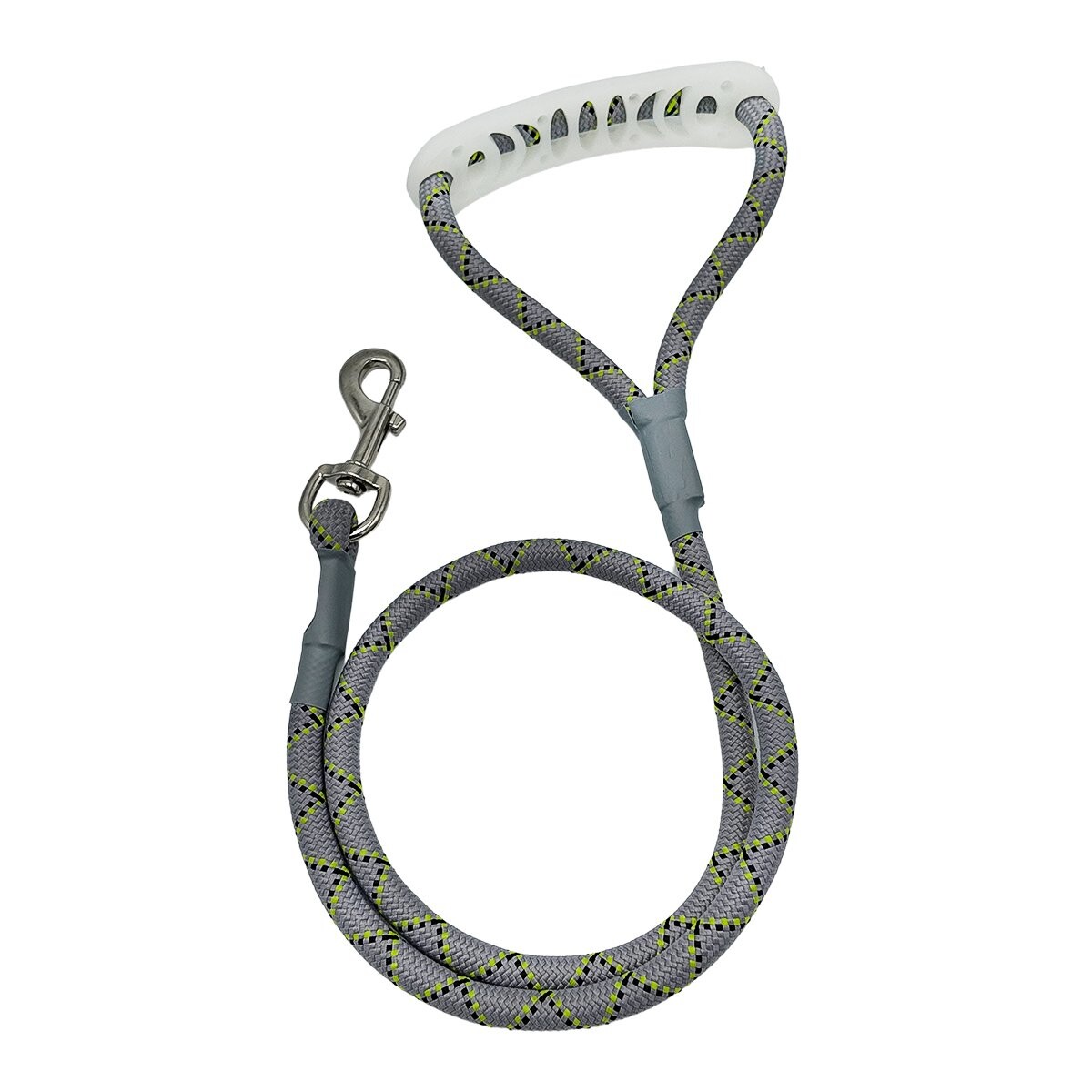 Correa Perro 110Cm Reforzada Cuerda Ergonomica Hasta 60 Kg - Variante Color Gris 