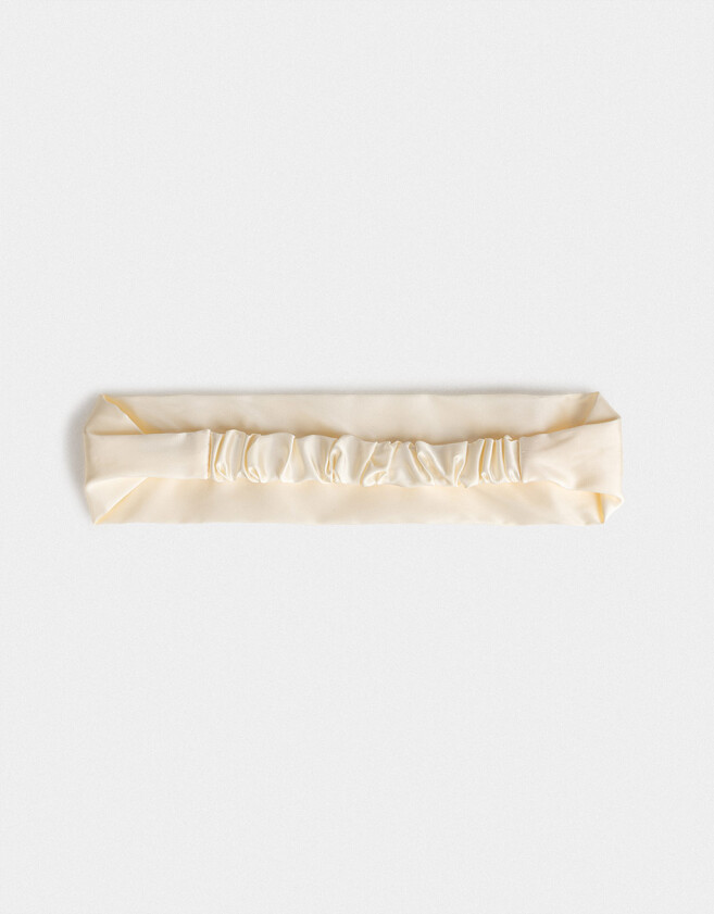 Vinchas Textiles Set por 2 Vincha De Satén - Marron Beige