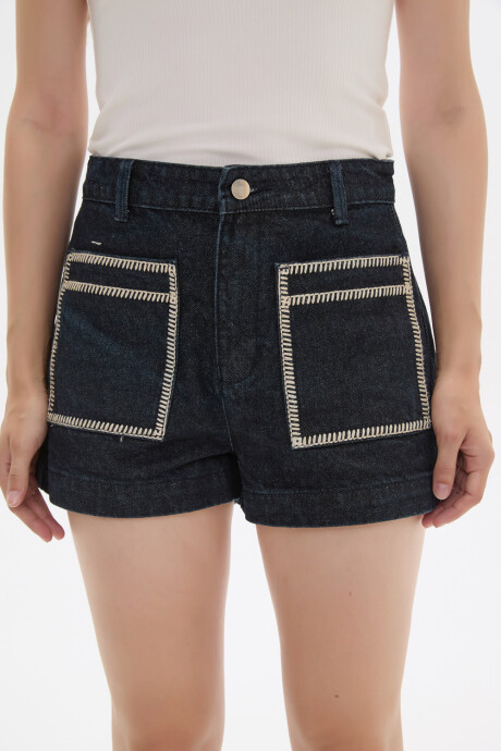 Short Pavin Azul Indigo