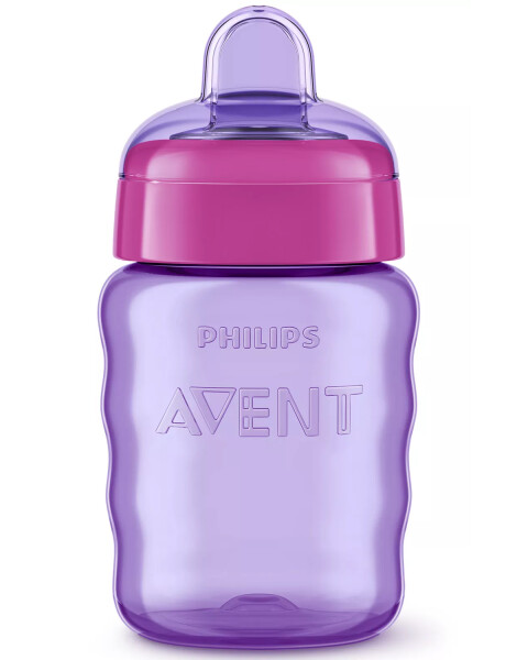 Vaso Easy Sip con boquilla Philips Avent 260ml +9 meses Violeta
