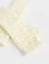 Guantes Varios Clasico Guantes Tejidos - Blanco Crudo