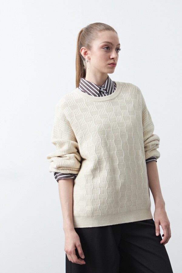 SWEATER CHESS Crudo