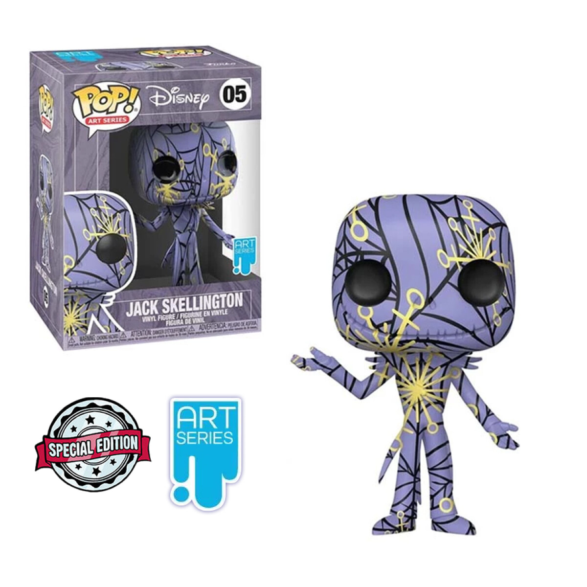 Jack Skellington Nightmare Before Christmas - Art Series 05 [Exclusivo] + Protector Acrílico Oficial 