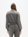 Campera Bedar Gris Melange Oscuro