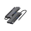 Hub mulit-puerto Havit HB4001 7 en 1 p/USB, HDMI, Ethernet, VGA c/soporte para celular Hub mulit-puerto Havit HB4001 7 en 1 p/USB, HDMI, Ethernet, VGA c/soporte para celular
