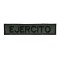 Parche bordado tarjetero rótulo Ejercito Negro