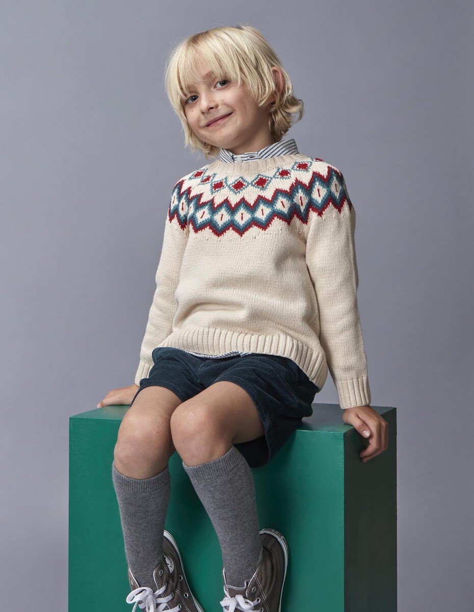 Jersey Con Greca - Piedra 