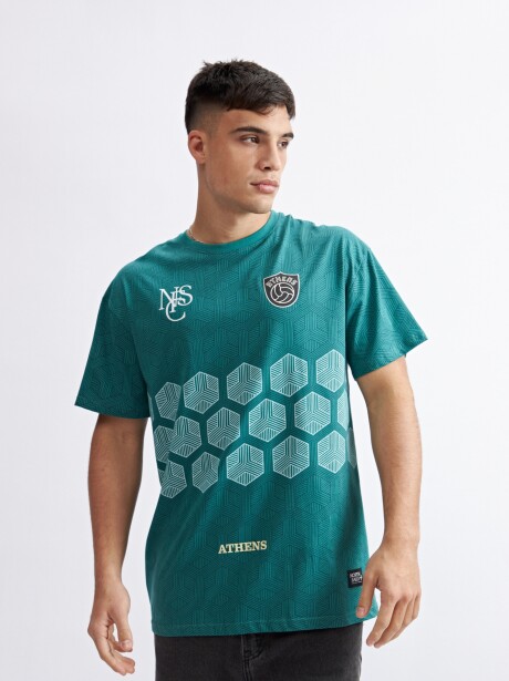 REMERA ECHOES VERDE