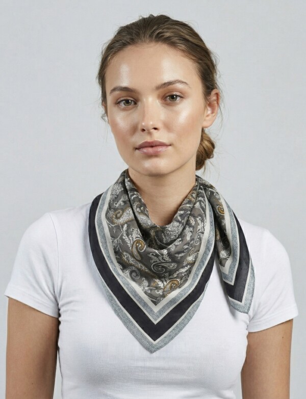 Bandana Arabescos MULTI/GRIS