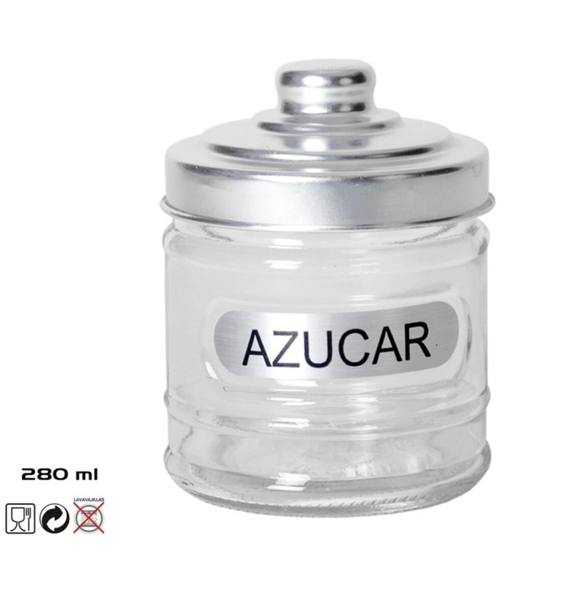 Azucarero Silver 280 Ml. Cristal 