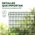 Cerco Reja Perimetral 2,50 x 1,83 m con Poste y Grampas Verde