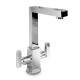 GRIFERIA MONOBLOCK DE LAVATORIO GIRATORIA 27 CMS DE ALTURA CROMO