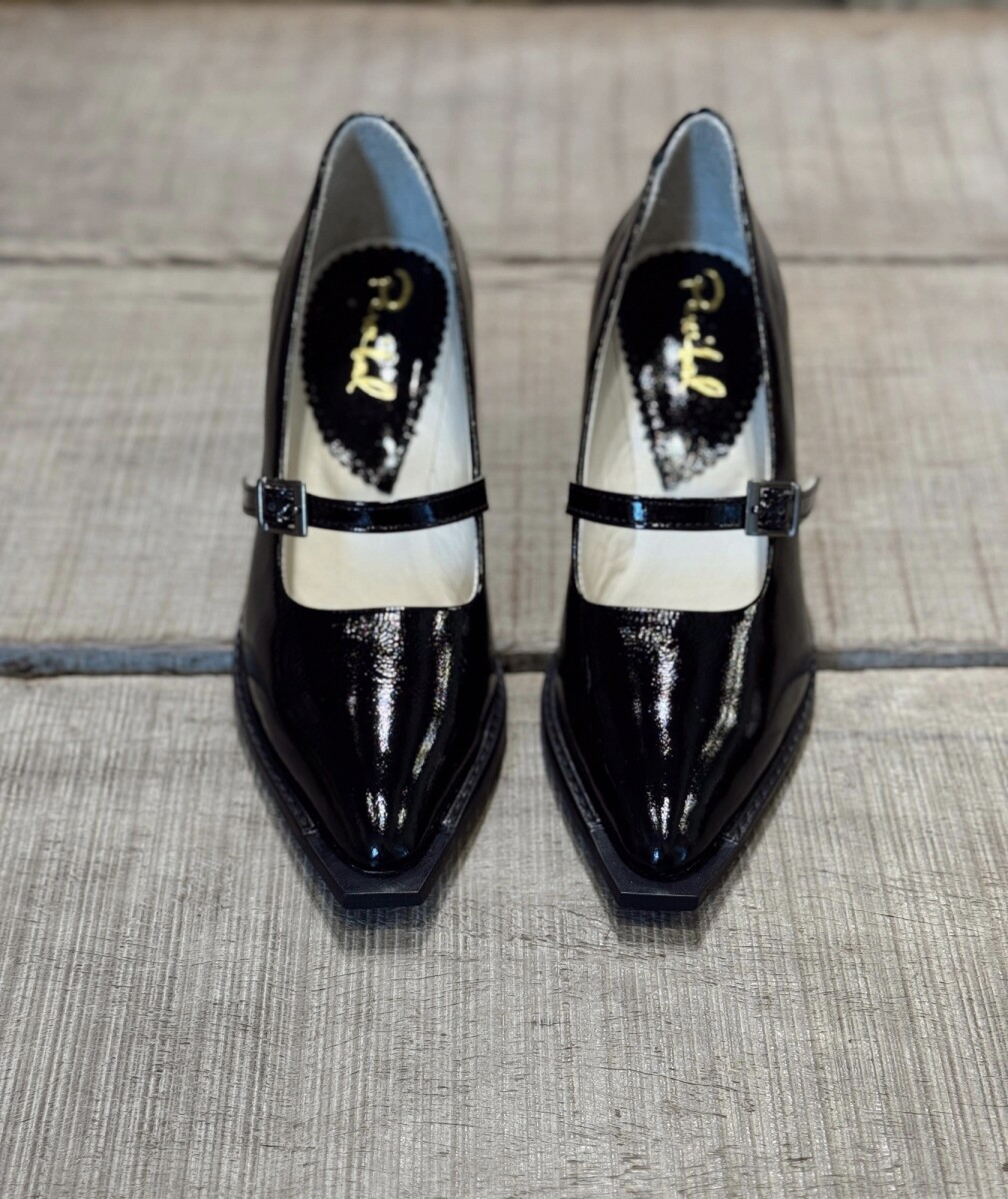 Mocasín Viena Negro Charol 