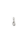 CHARM DE ALEACION DE METALES BAÑADO EN PLATA DE LEY CON FORMA DE LETRA O CON ARGOLLA Charm