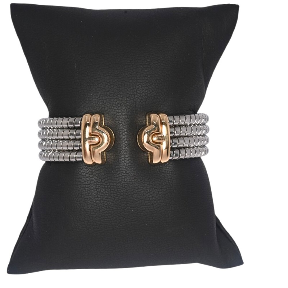 Pulsera Bulgari "Parentesi" oro amarillo 18 k y acero. Pulsera Bulgari "Parentesi" oro amarillo 18 k y acero.