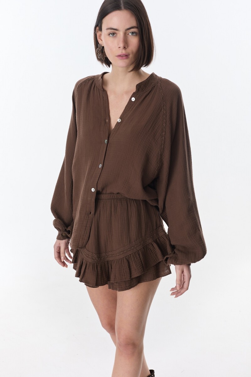 Short/Pollera Kai Chocolate