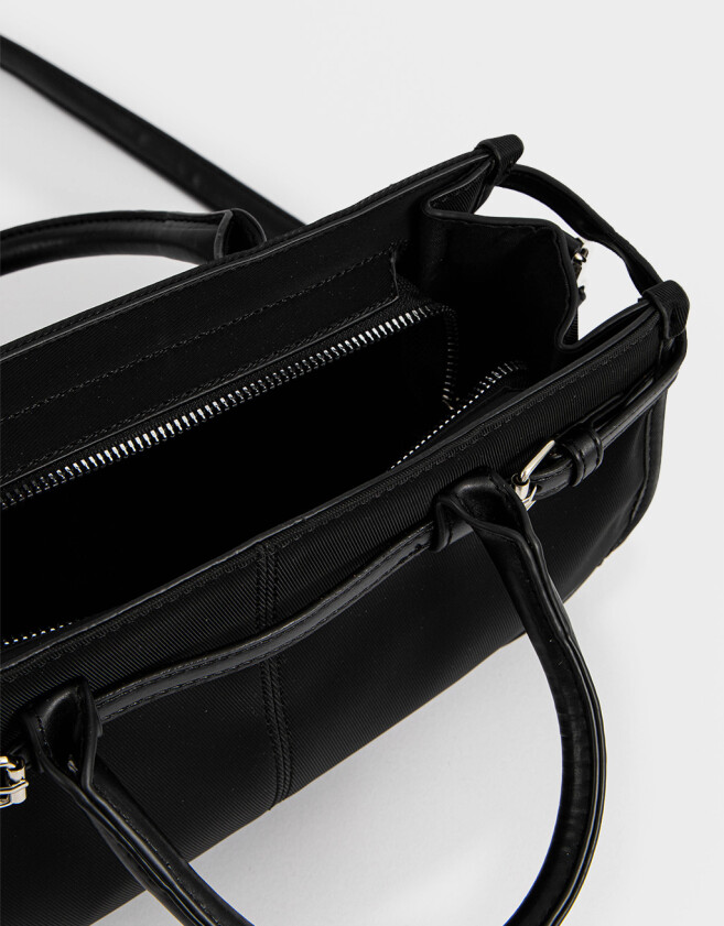 Bowling Cartera Bowling Con Hebillas - Negro