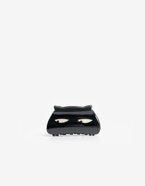 Broche Halloween Broche Acrílico Gato Negro - Negro