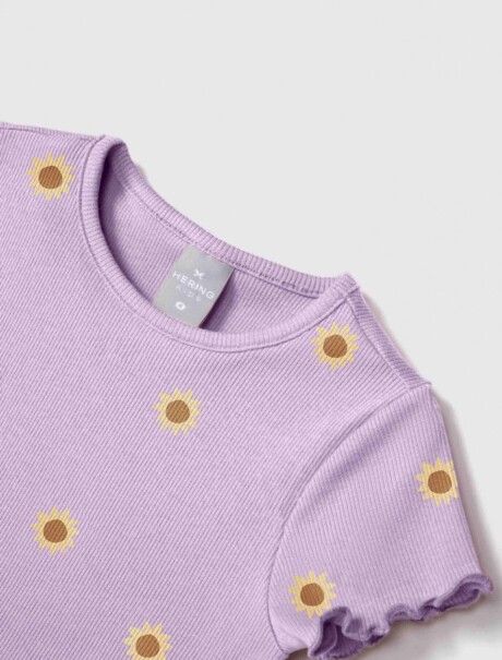 BLUSA INFANTIL ESTAMPADA VIOLETA