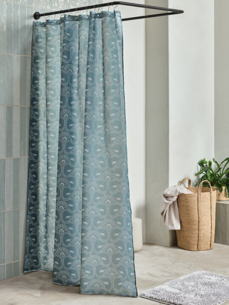 Cortina de ducha GOTTNE 180x200 azul Cortina de ducha GOTTNE 180x200 azul