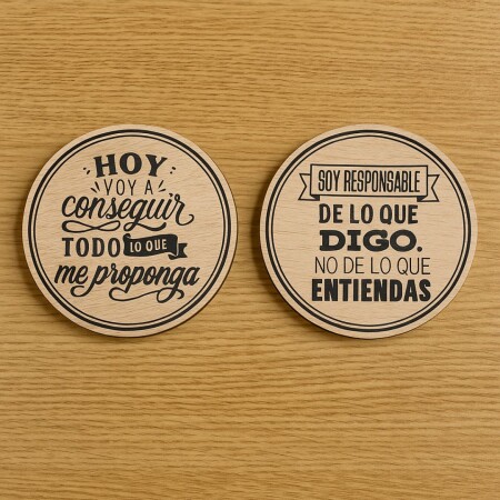 POSA VASOS CON MENSAJE X8 POSA VASOS CON MENSAJE X8