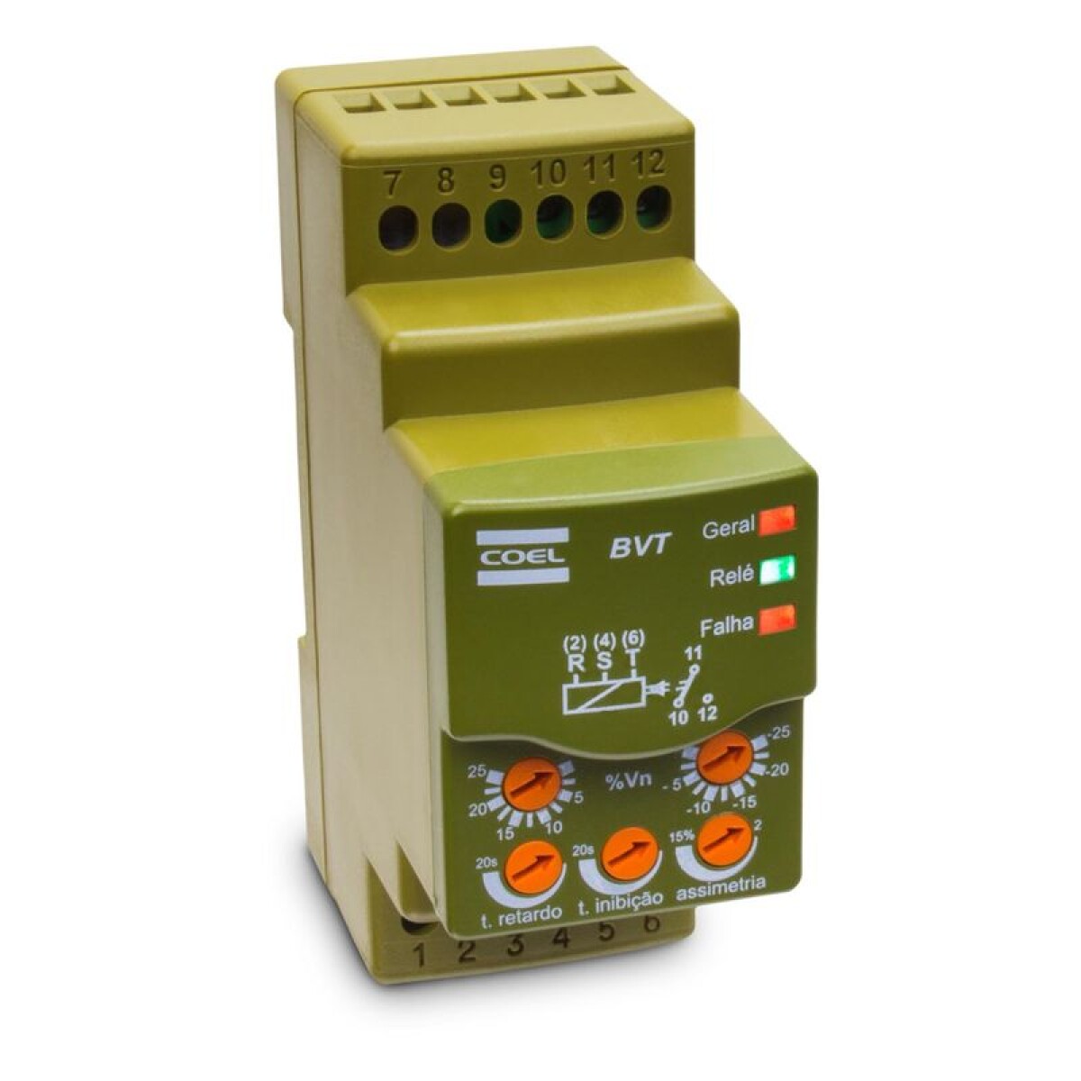 RELE BVTT-P FALTA DE FASE, SECUENCIA, MIN/MAX 380VCA - COEL 
